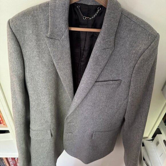 PACO RABANNE Blazer Jacket IT54 US44 XXL Wool Blend Single-Breasted - Picture 2 of 14